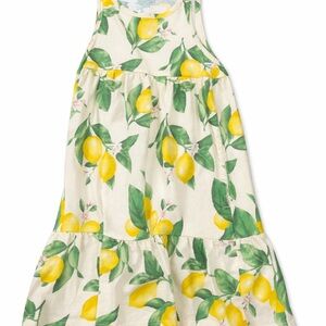 Old Navy xs 5 Lemon Print Sundress in Cream & Yellow